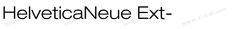 HelveticaNeue Ext字体转换